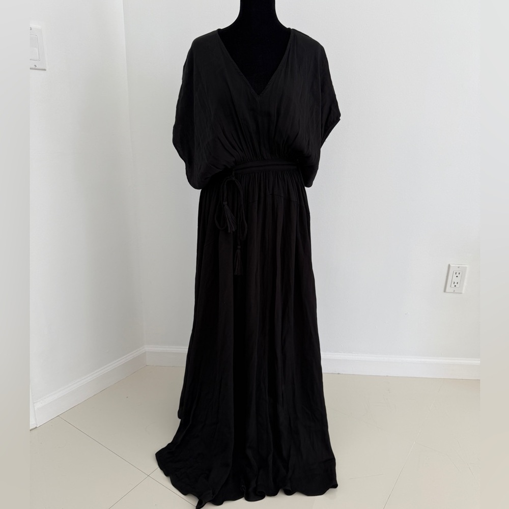 dea kudibal long dress with sinched waistband